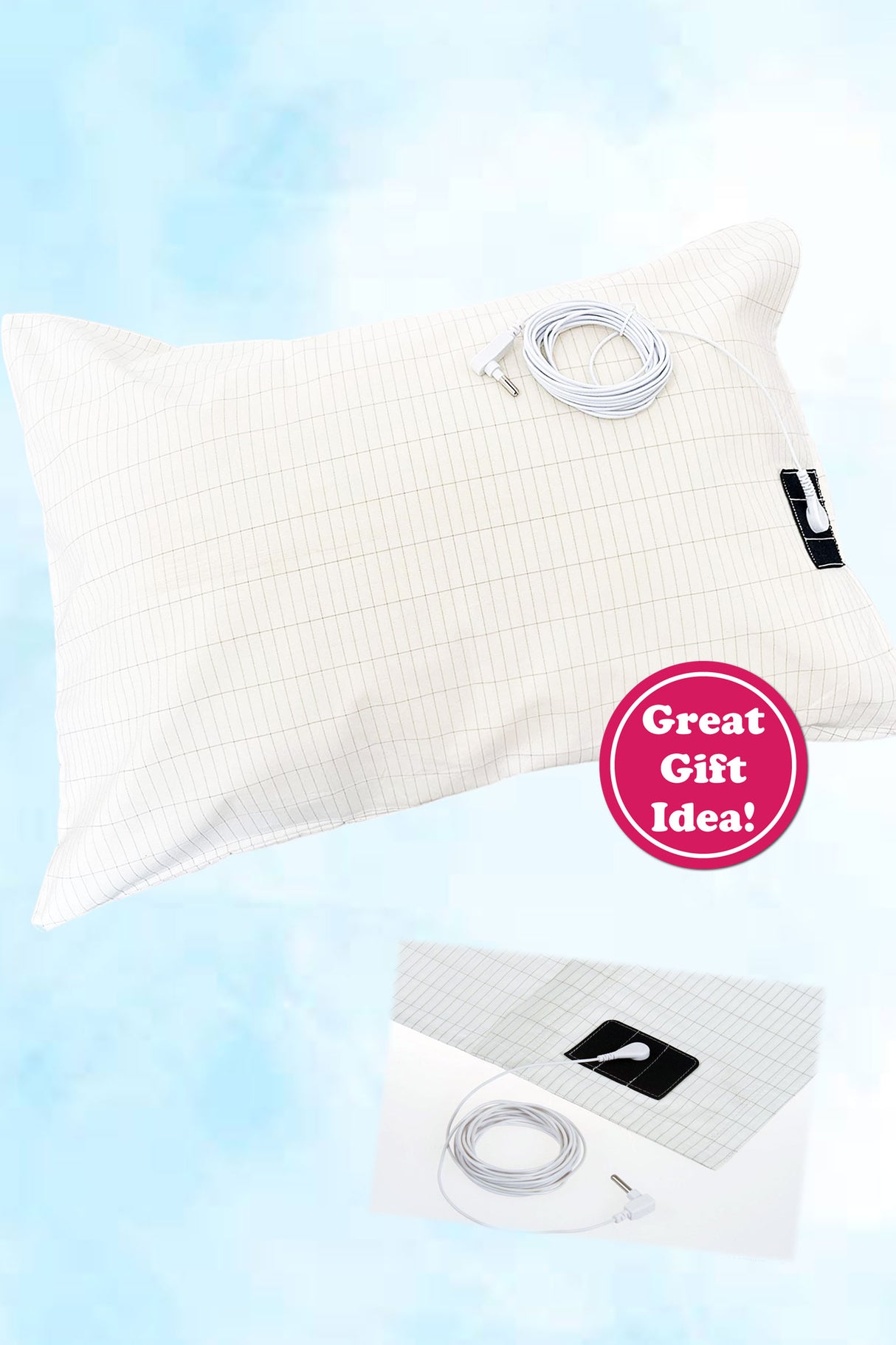 Silver Conductive Grounding Pillowcase
