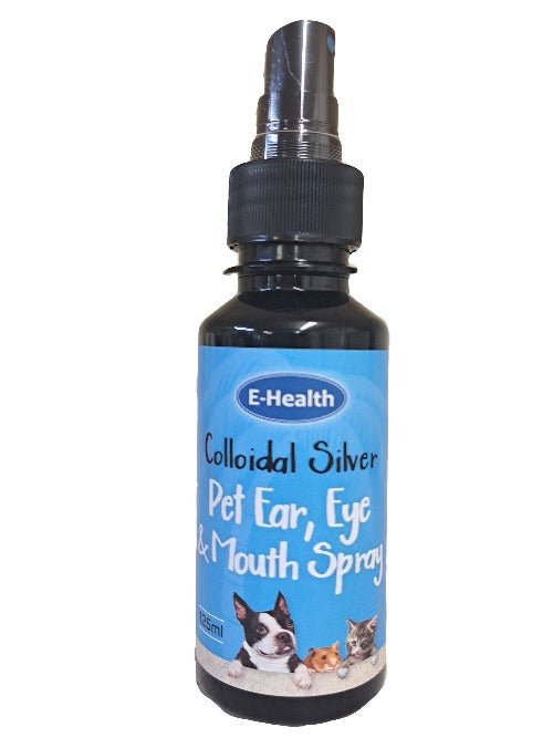 Pet Ear, Eye & Mouth Colloidal Silver Spray 125ml