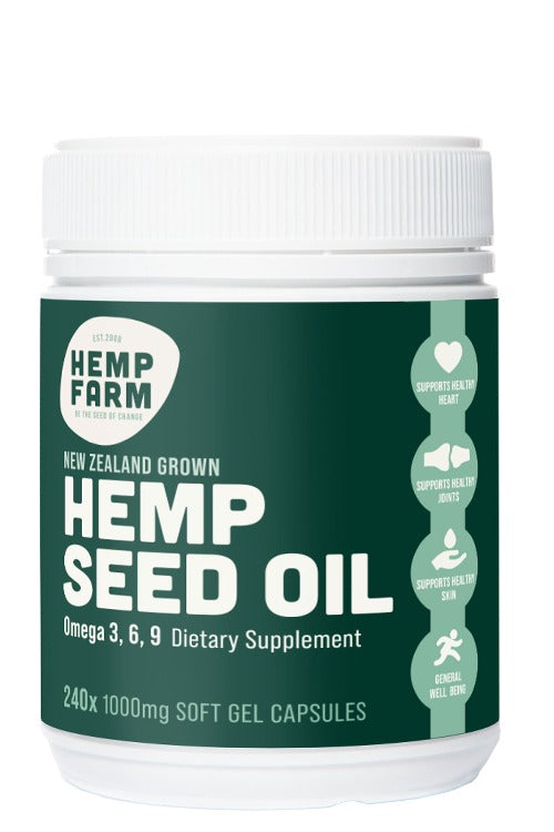 Pure Hemp Seed Oil Capsules 240 Caps