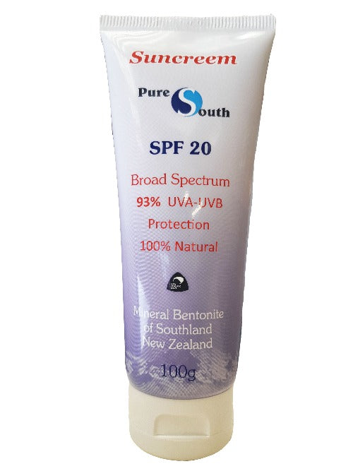 Pure South Natural SPF 20 Suncreem 100g